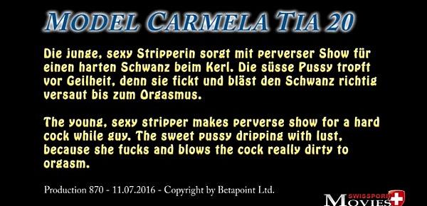  Junge Stuhl-Stripperin braucht Schwanz zum Ficken - SPM Carmela20 SC18